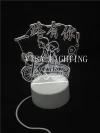 3D night light, three-position switch, touch USB power supply, led seven-color light details Picture